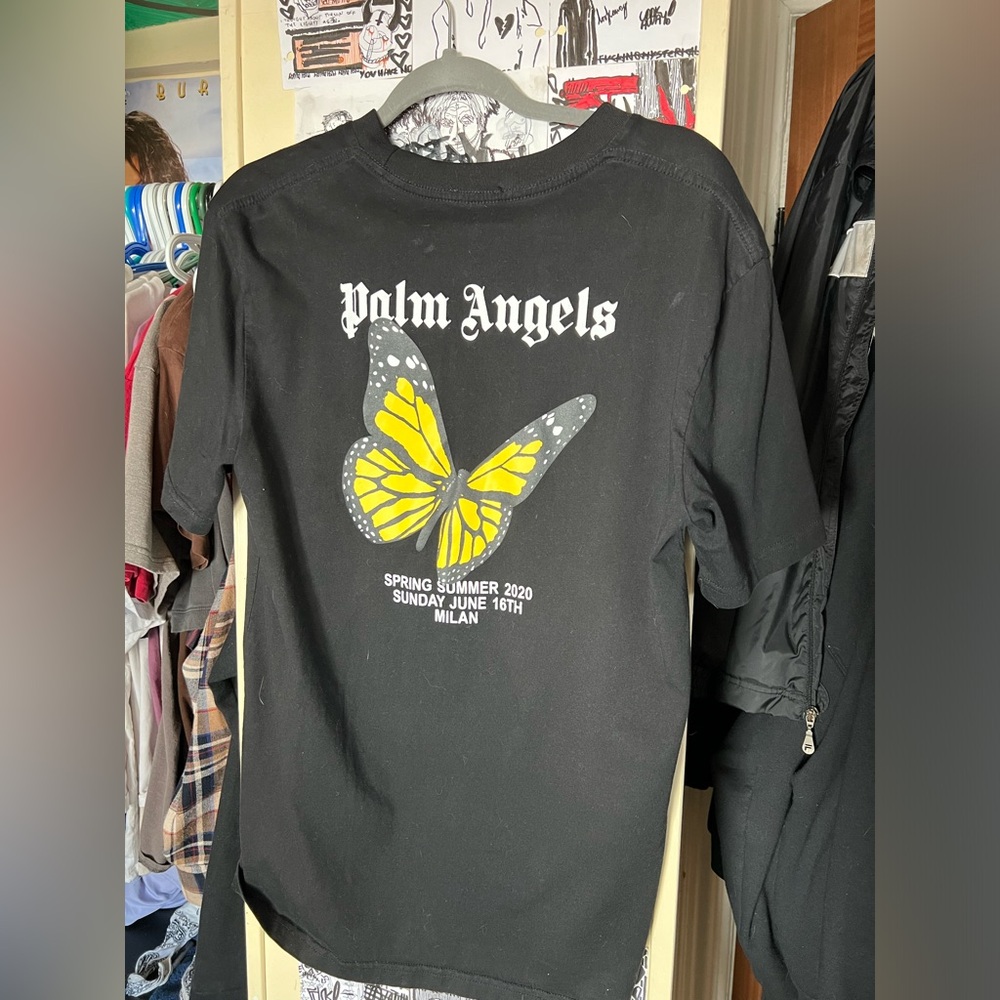Palm Angels “They will ignore you til they can’t” Butterfly tee